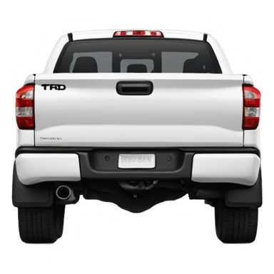 New 2023 White Toyota Tundra TRD sticker