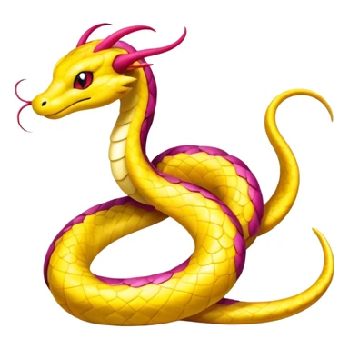 Colorful Seviper-Dragonair-hybrid, full body, sticker
