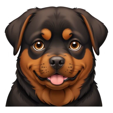 Rottweiler being lovable ￼ sticker