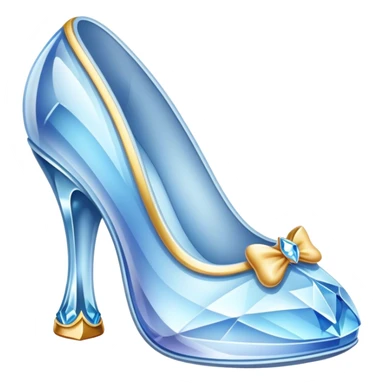 cinderela scarpin cristal sticker