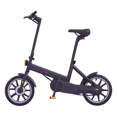 black electric bicycle sticker
