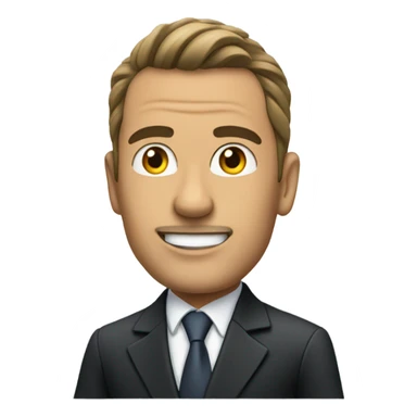 Businessman driving Mercedes convertible sticker