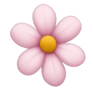 Soft pink flower sticker