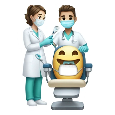 me working as a dental assistant  sticker