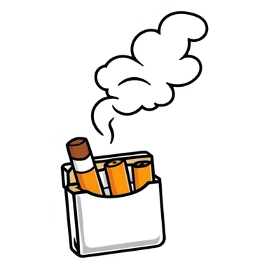 Cigarette sticker