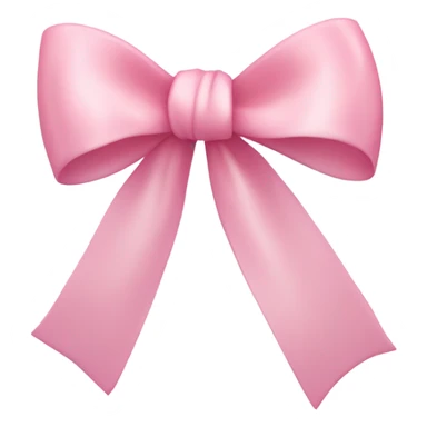 light pink ribbon bow sticker
