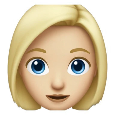 Blonde hair blue eye girl with a gun sticker