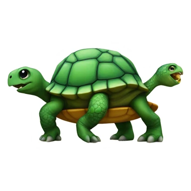Turtle on a trex  sticker