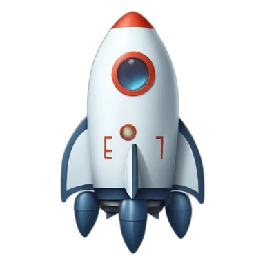 A space rocket wearing a lobster hat sticker