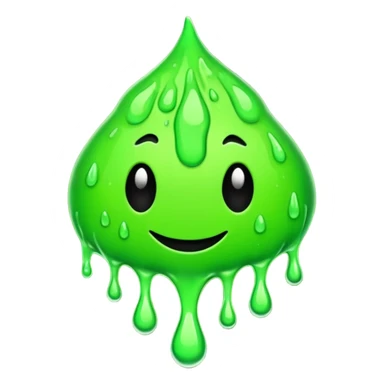 Clubs drippy slimey effect sticker