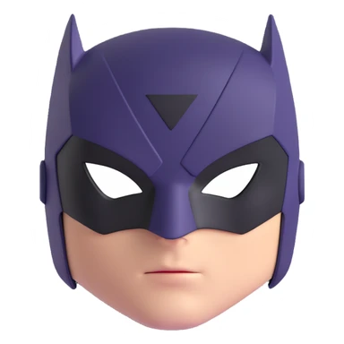 simple Super hero mask sticker