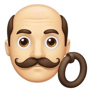 a curled handel bar musta sticker