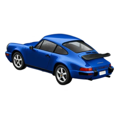 dark blue porsche 911 sticker