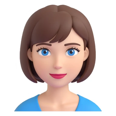 sailor woman, short brown hair in a bob, blue eyes, friendly expression, transparent background sticker