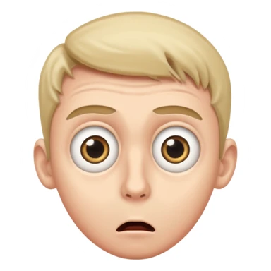 astonished man sticker