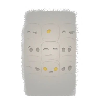 1 emoji of 3 straight lines stack on top of each other sticker