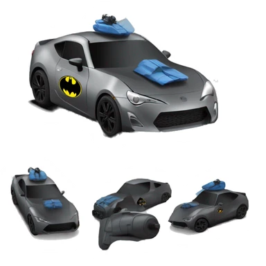 Armored with retractable shielding Batman’s car themed toy Scion FR-S  sticker