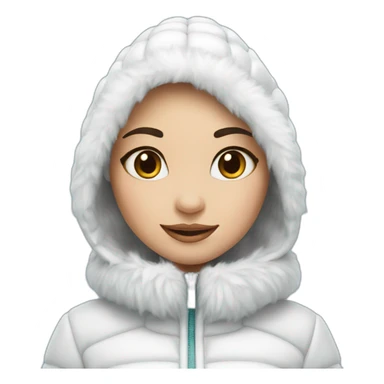 Snowbunny girl sticker