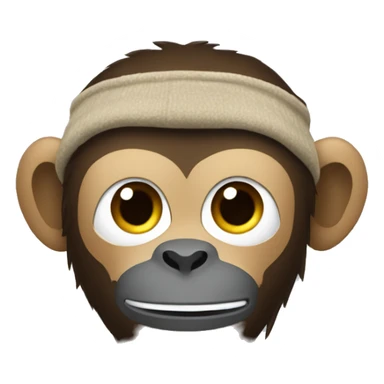 A monkey with balaklava sticker