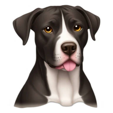 Mezcla de labrador pitbull café oscuro sticker