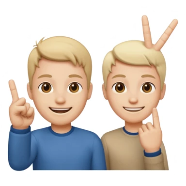 Deze: 🥰 en deze: 🖕🏻 moeten gemixt worden sticker