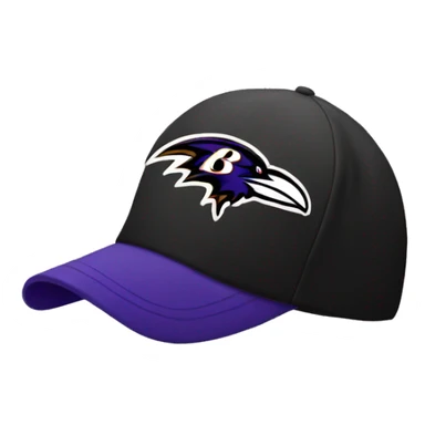Ravens football hat sticker