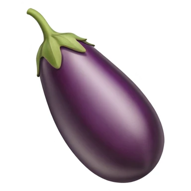 Light brown color eggplant sticker