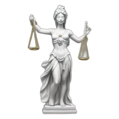 justice goddess statue sticker