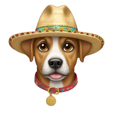 Perro con sombrero  sticker