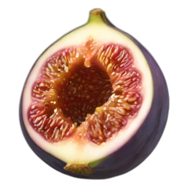 Half of a Fig fruit sticker