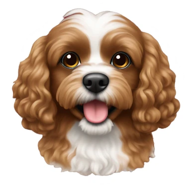 Christmas brown cavapoo  sticker