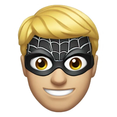 Mascara de spiderman comic sticker