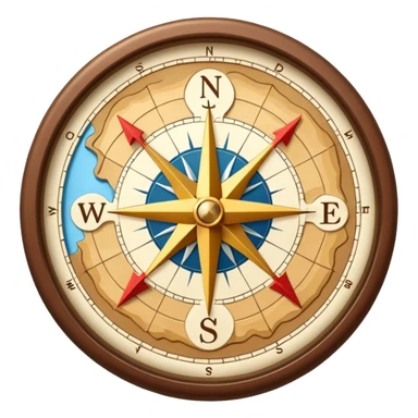 Map for hiking sticker