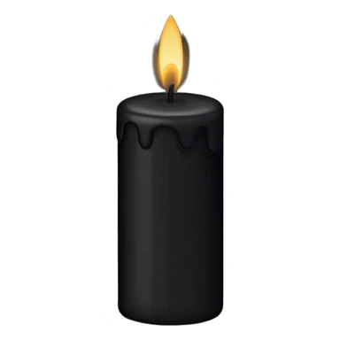 black candle sticker