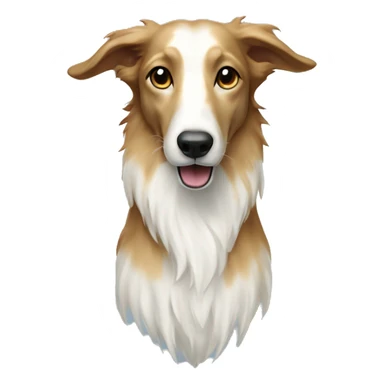 borzoi dog patronus charm sticker