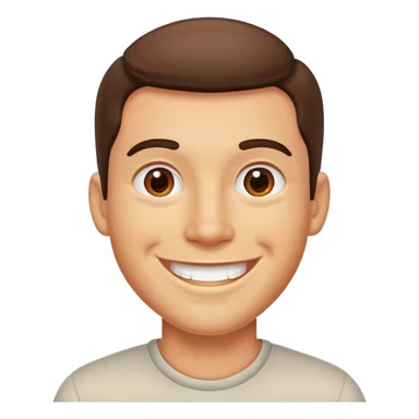 A guy with dimples sticker