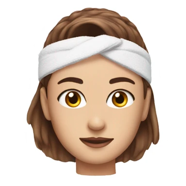 Skincare headband sticker