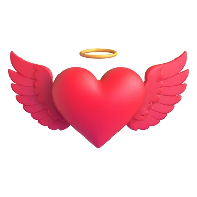 heart with wings sticker