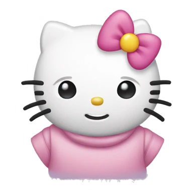 Cute hello kitty emoji sticker