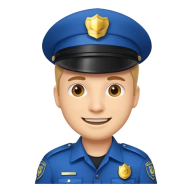 Polizist Emoji mann sticker