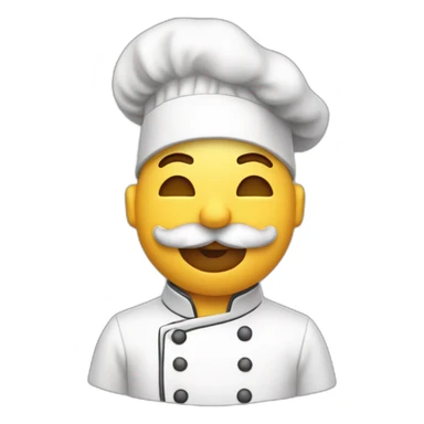 chef qui fait un bisou sticker