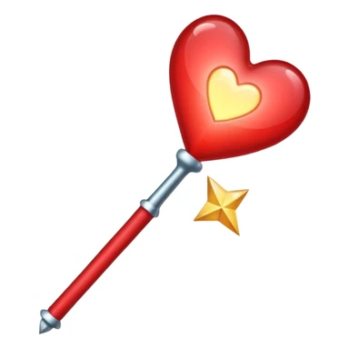 heart magic wand sticker