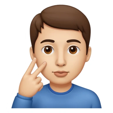 Putting finger in a nose  sticker