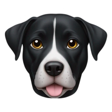 Black Pitbull lab mix sticker