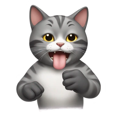 cat licking your hand sticker