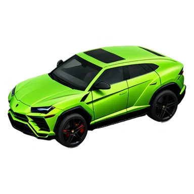 Lime green lambo urus sticker