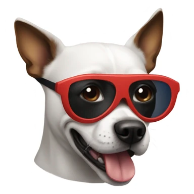 DOG in SPIDER MAN mask sticker