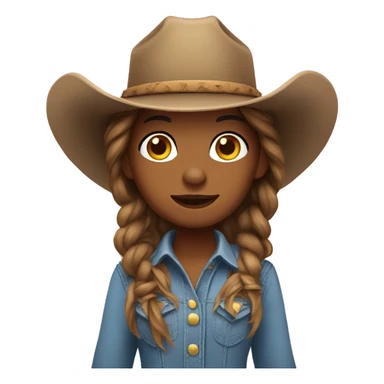 Little cowgirl sticker