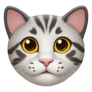 1 cute silly cat sticker