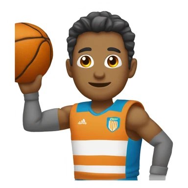 un chico con mentón partido sticker